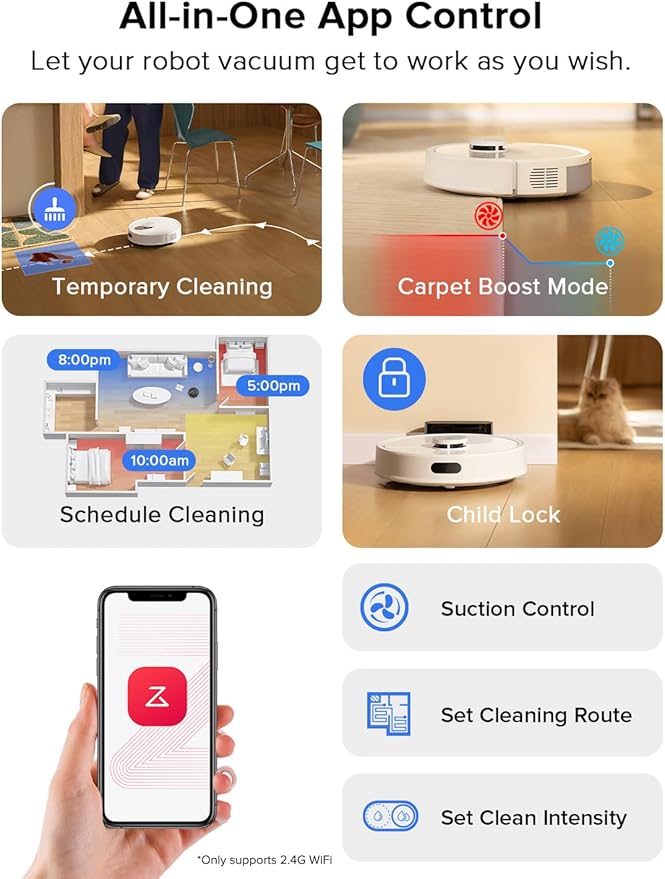 roborock Q7 L5 Robot Vacuum and Mop Combo, 000Pa Suction, Upgraded from Q5 Pro
