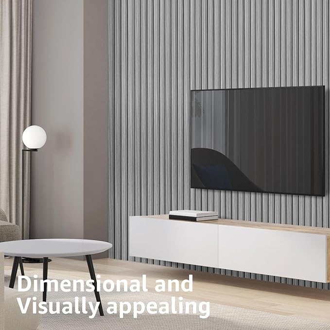 Art3d Slat Wall Panels, WPC Soundproof 3D Wall Paneling (8-Pack)