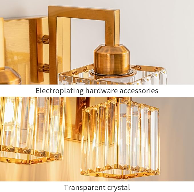 FDPBY Modern Crystal Bathroom Vanity Light