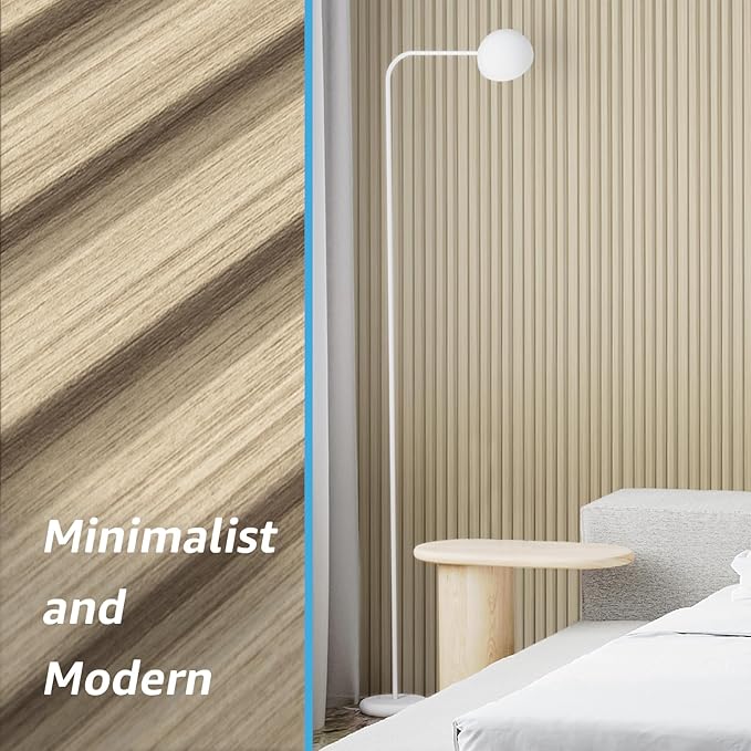 Art3d Slat Wall Panels, WPC Soundproof 3D Wall Paneling (8-Pack)