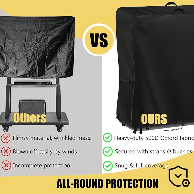 Hdenmist Outdoor TV Cover 58 Inch Weatherproof, Waterproof Outdoor TV Stand