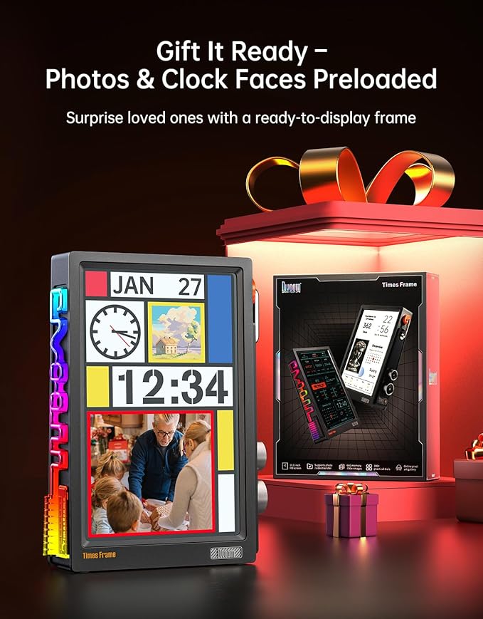 Divoom TimesFrame – 10.1" WiFi 6 Digital Picture Frame & Smart Desk Display