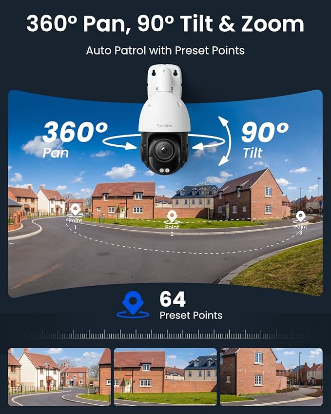 REOLINK RLC-823S2 Smart 4K/8MP UHD PTZ Security Camera