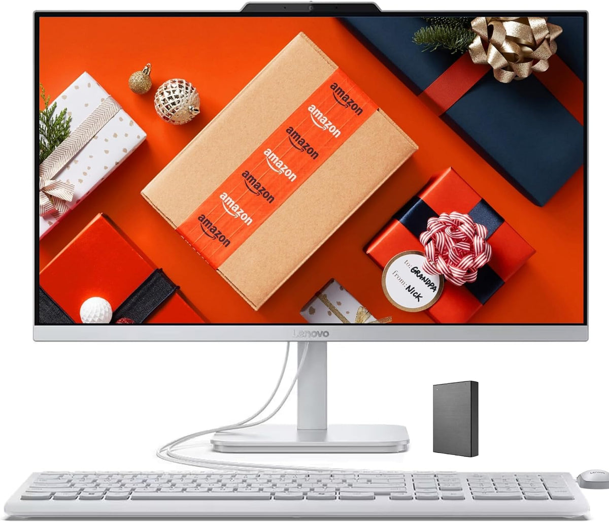 Lenovo IdeaCentre 24" FHD All-in-One Desktop Computer