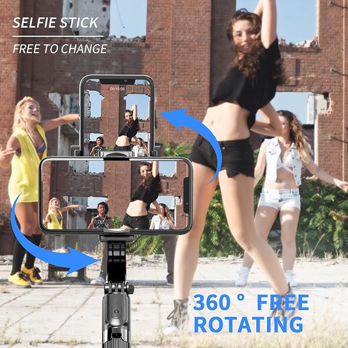 Gimbal Stabilizer for Smartphone ，with Retractable Selfie Stick and