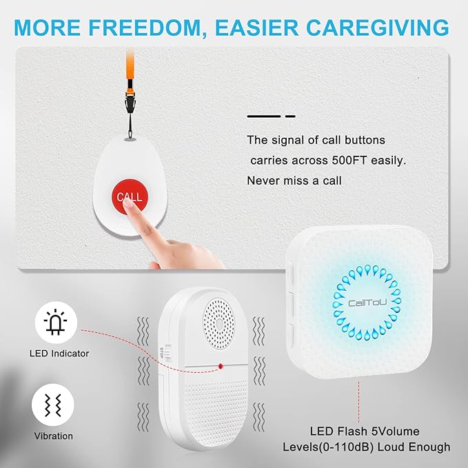 CallToU Wireless Caregiver Pager Call Button