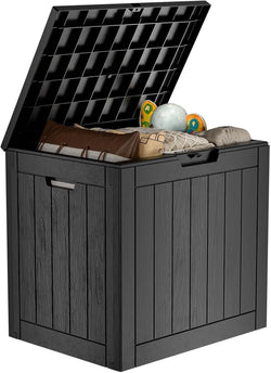 30 Gal Lockable Outdoor Storage Box Waterproof Deck Box