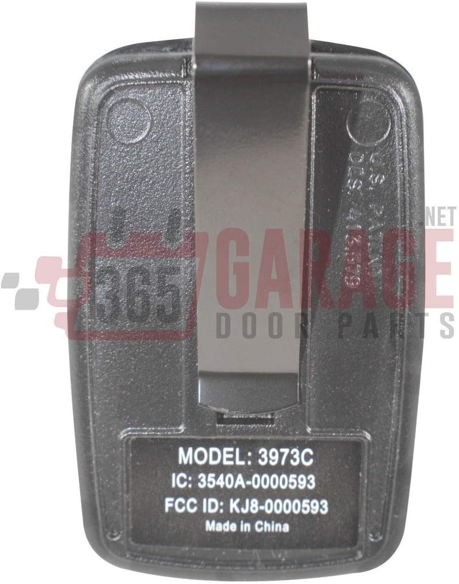 wayne dalton 372310 garage door remote 3973c 372mhz, close-up detail