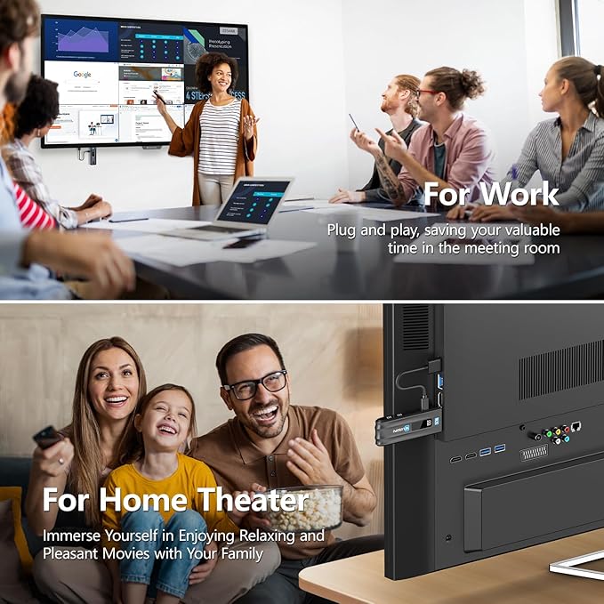 WELUSOPU 2026 Upgraded Wireless HDMI Transmitter and Receiver, HDMI Wireless