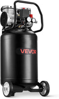 VEVOR 14-Gallon Air Compressor, 2HP 4.3 SCFM at 90PSI, Max 125PSI Pressure Oil-Free Air Compressor Tank, Portable on Wheels for Auto Repair, Tire Inflation, Spray Painting, Woodwork Nailing, 120V