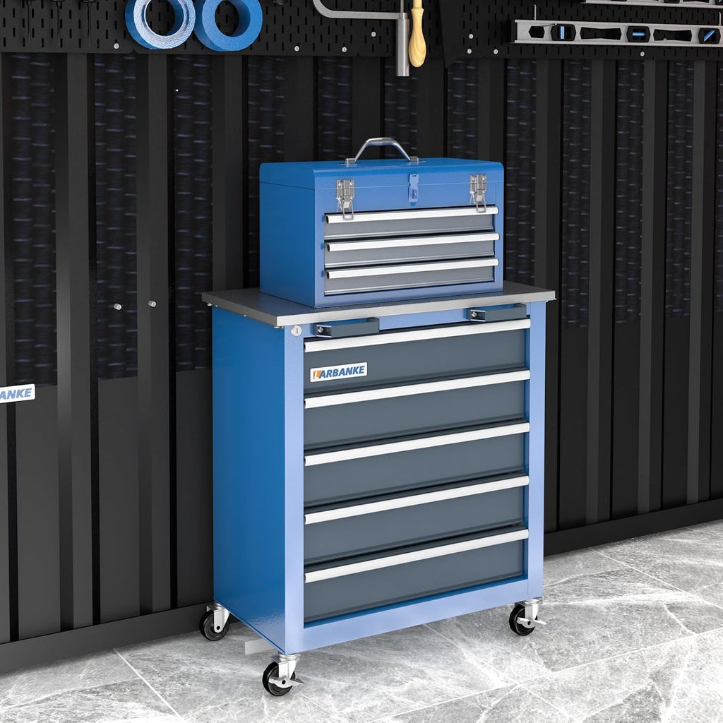 larbanke metal tool box,3 drawer tool box with, package contents
