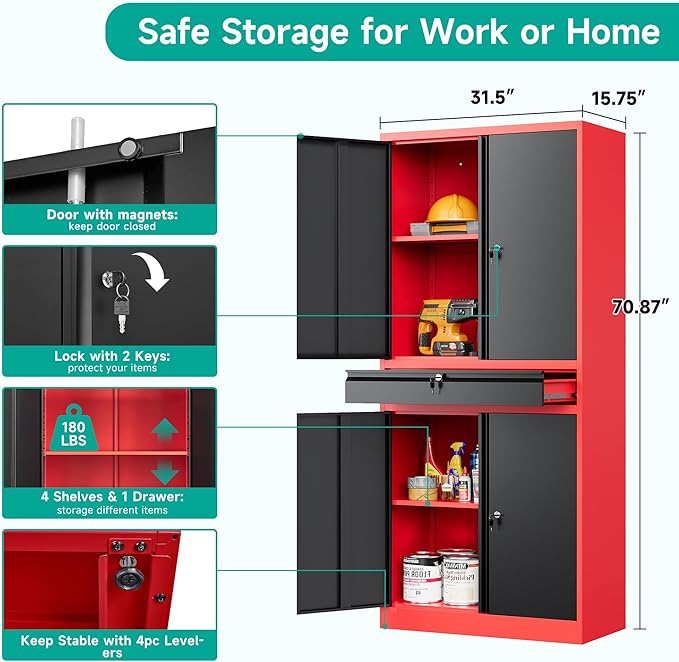 SISESOL Metal Storage Cabinet