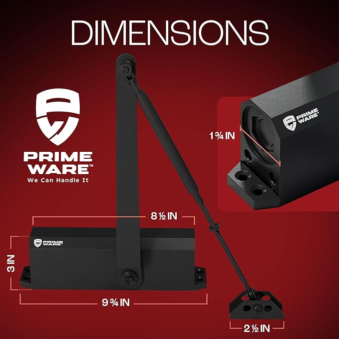 PrimeWare DC-600 Automatic Adjustable Door Closers