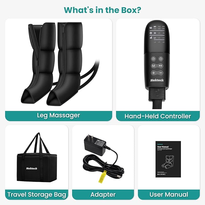 Leg Massager for Circulation and Pain Relief Air Compression Boots Massage