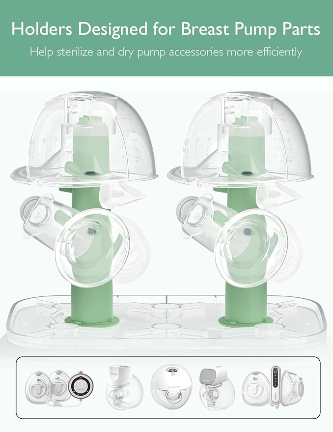 Momcozy 3 Layers Large Bottle Sterilizer and Dryer, Fast Sterilize and Dry