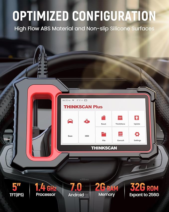 THINKCAR OBD2 Scanner, ThinkScan Plus S7 ABS, IC System Diagnostic Scan Tool