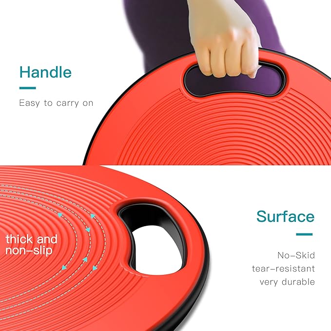 EVERYMILE Wobble Balance Board, Exercise Balance Stability Trainer Portable
