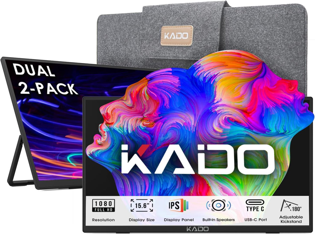 Kado Dual Portable Monitor Setup (2-Pack)