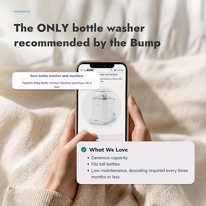 Papablic Bottle Washer Pro, Bottle Washer & Sterilizer & Dryer, 4-in-1 Bottle