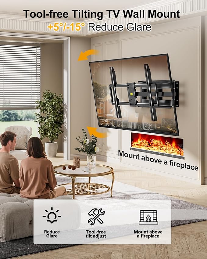 FORGING MOUNT Long Arm Full Motion TV Wall Mount