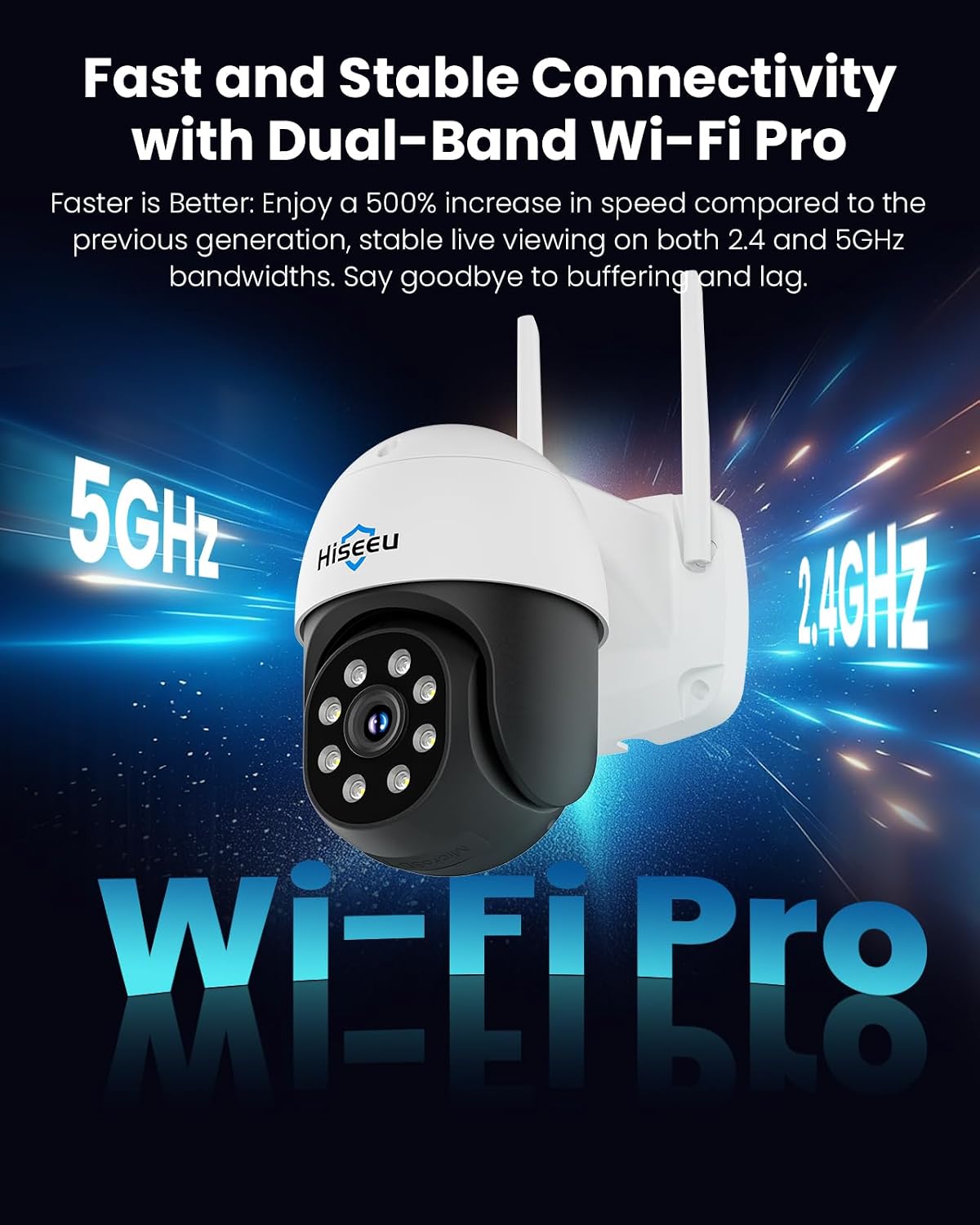 hiseeu 4k 8mp security camera outdoor, wireless home, package contents