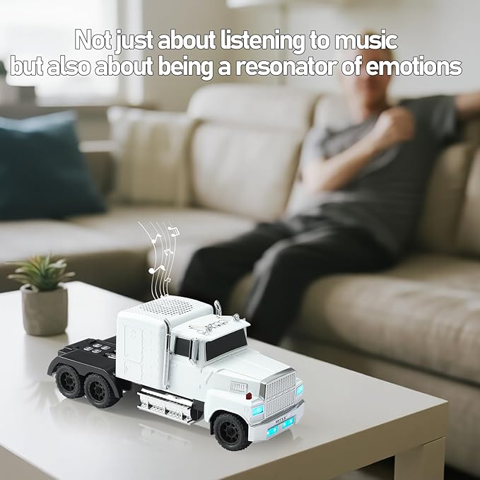 WSTER American Truck Bluetooth Speaker, Retro Car Model，Portable Wireless