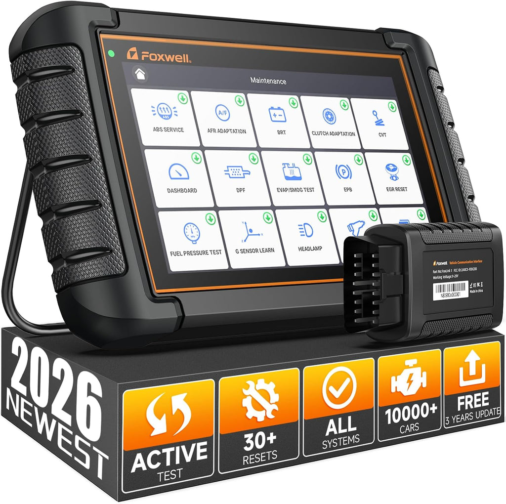 2026 FOXWELL Scanner NT809BT Wireless OBD2 Scanner Diagnostic Tool