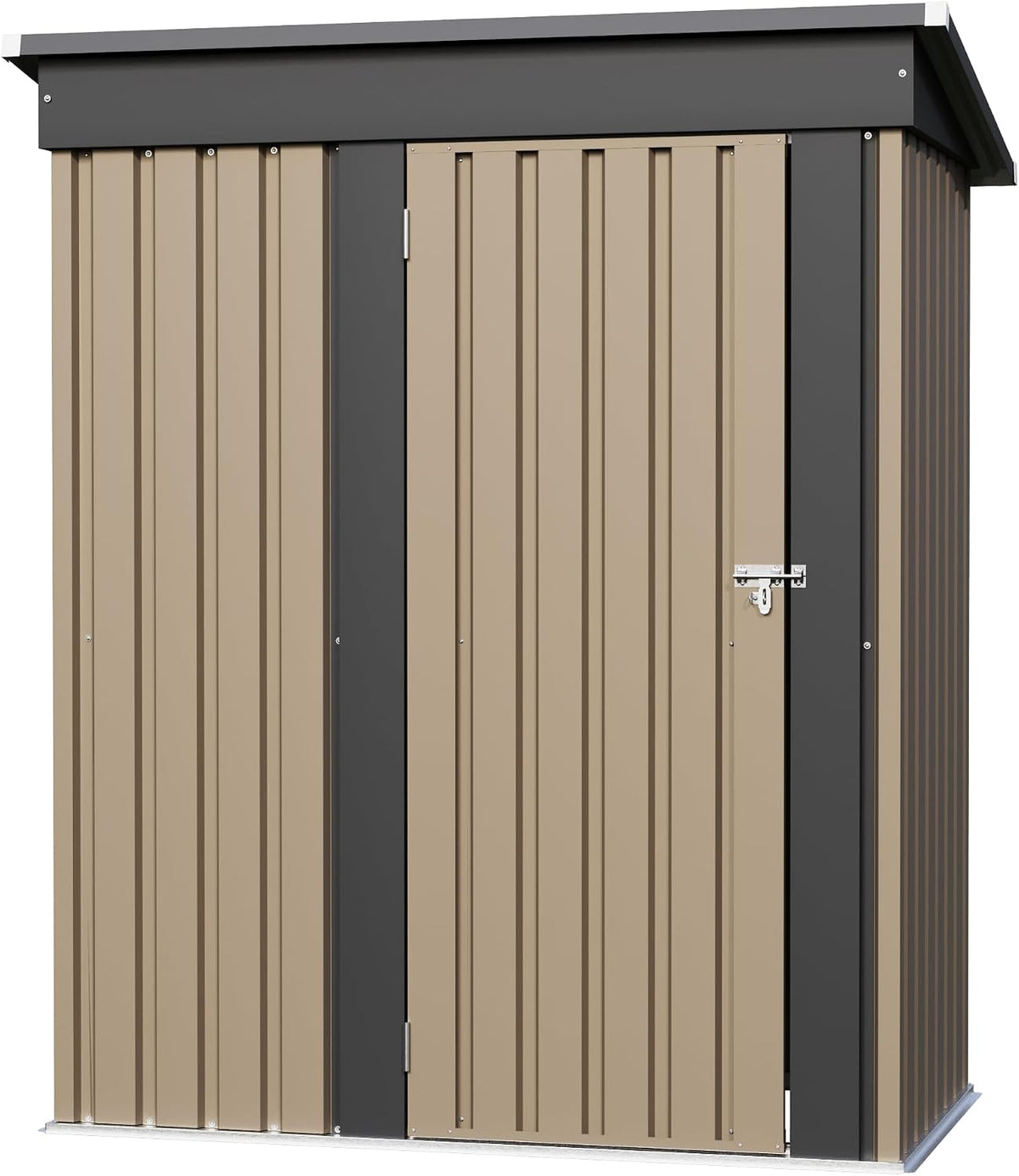 furniwell 5x3 ft outdoor storage shed, metal garden on a desk or shelf