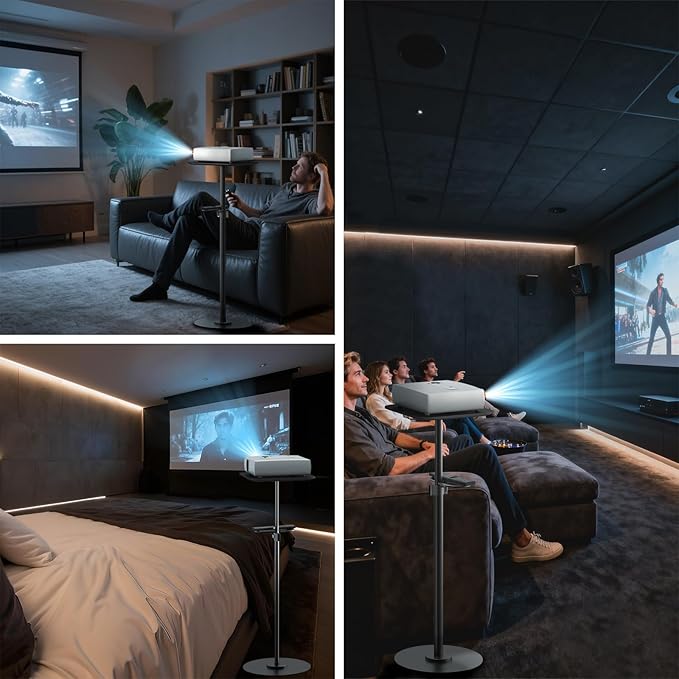 PUTORSEN Heavy-Duty Projector Stand – Height Adjustable Floor Projector