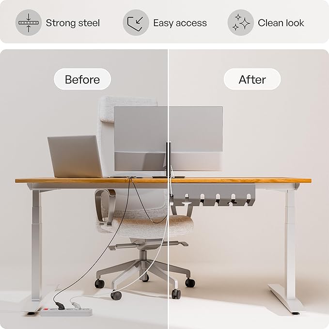 PAMO Cable Management Under Desk (Set of 2)