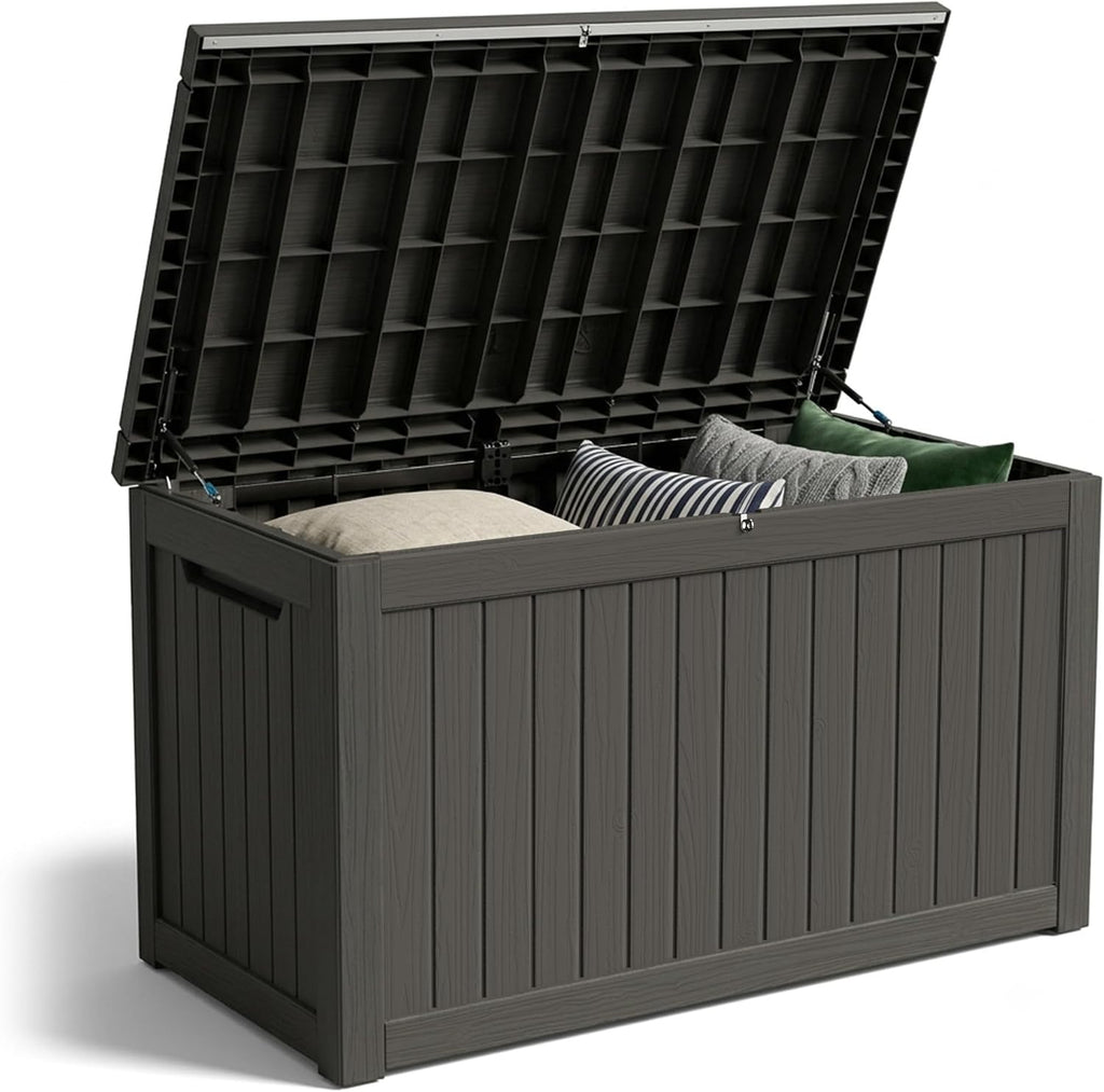 Outdoor Storage Box,270 Gallon Waterproof Deck Box [Upgraded 3.0]