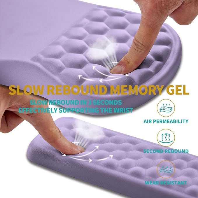 Hokafenle 2 in 1 Ergonomic Mouse Pad Wrist Support & Wrist Rest