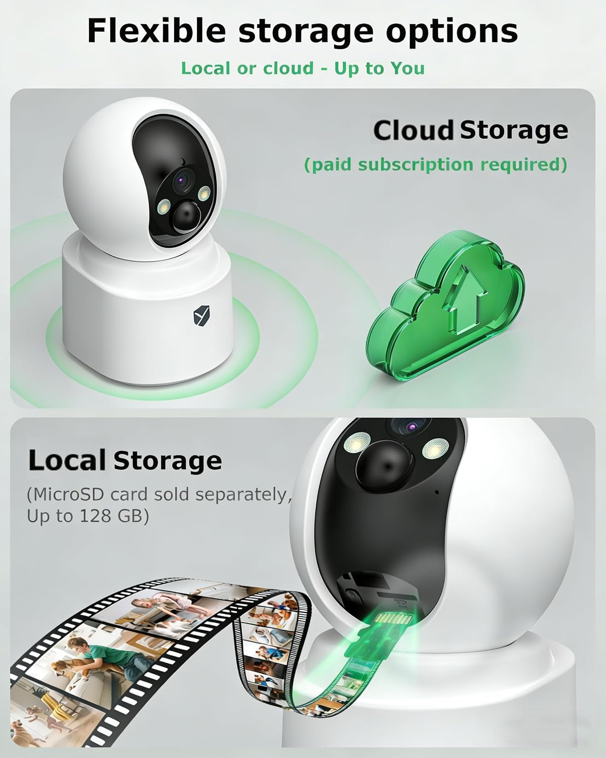 battery powered indoor camera wireless for home monitoring, view 9