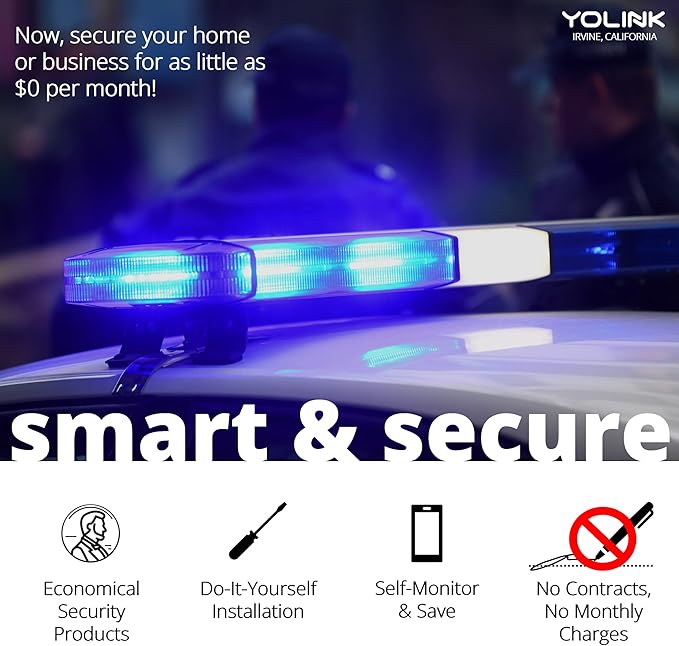 YoLinK LoRa Smart Door Sensor Starter Kit: 1/4 Mile Open-Air Range, Door (2-Pack)