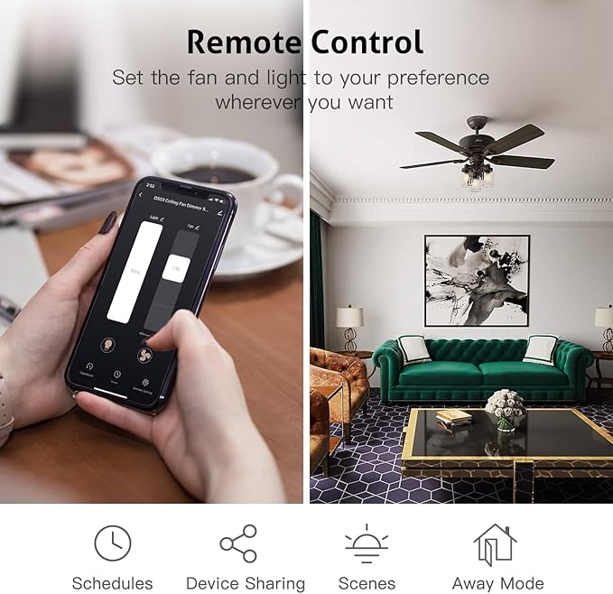 TREATLIFE Smart Ceiling Fan Control and Dimmer Light Switch, 2.4GHz WiFi Only