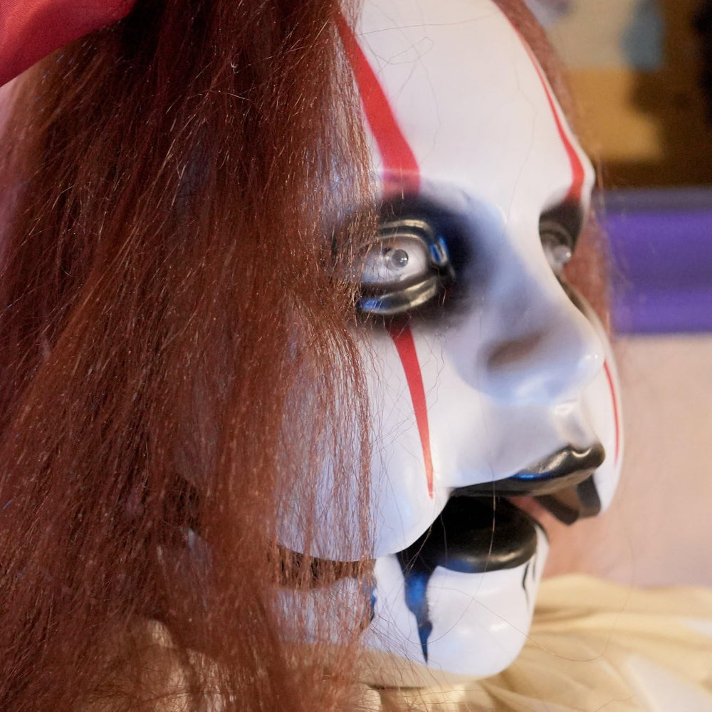 Haunted Hill Farm 5.4-Ft. Pop-Up Creepy Lady Halloween Animatronic
