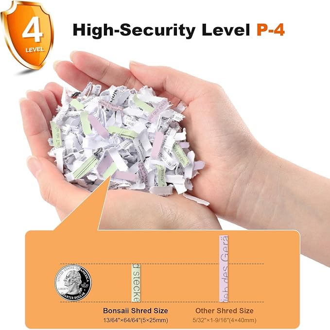 Bonsaii 12 Sheet Paper Shredder