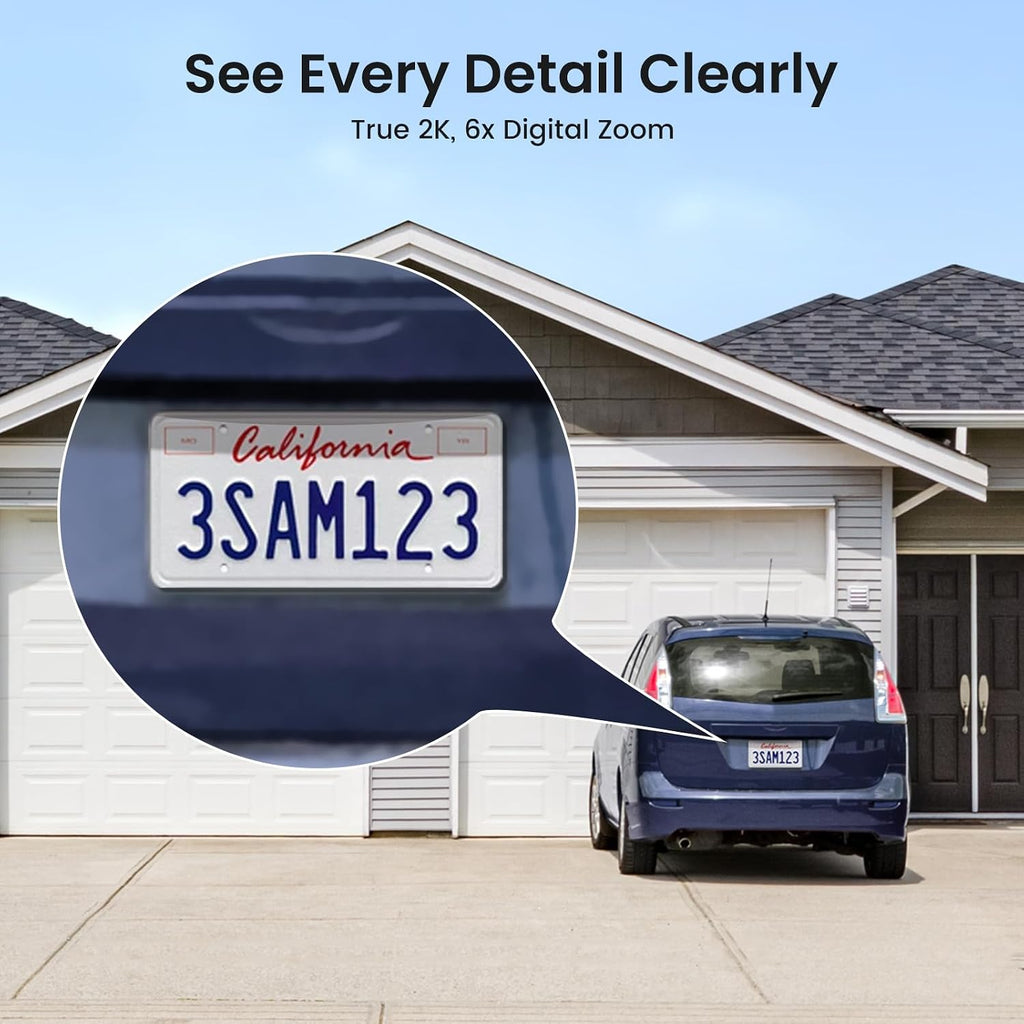 aosu 2k qhd solar security cameras wireless outdoor, package contents