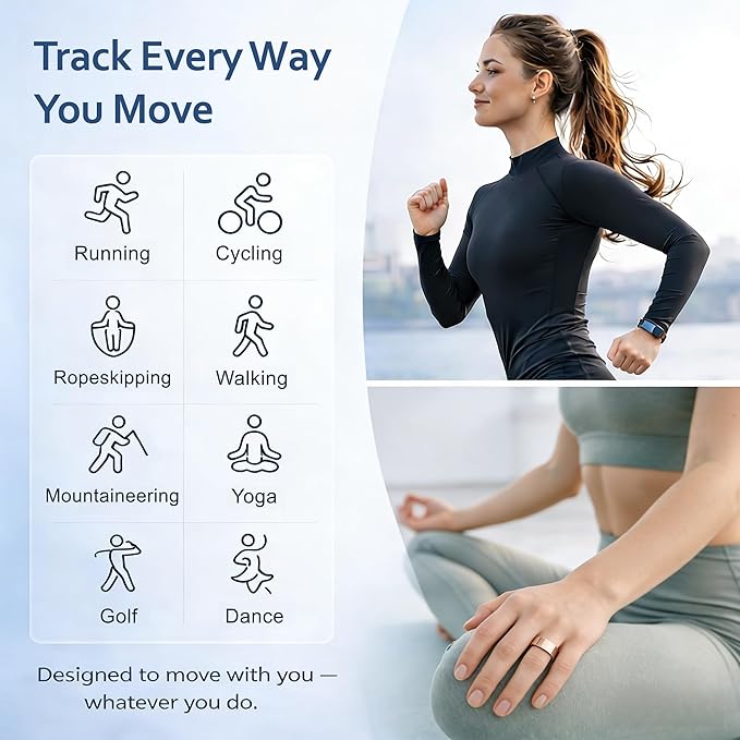 Smart Ring Health & Fitness Tracker