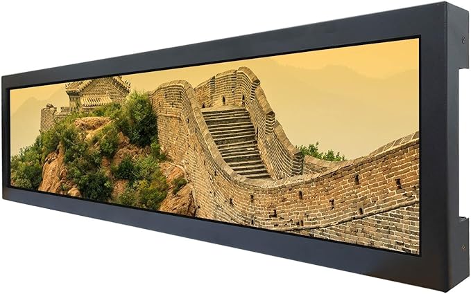 VSDISPLAY 28'' Advertising LCD Monitor 1920x360 IPS Stretched Bar Screen
