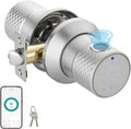 Smart Fingerprint Door Lock with App,Keypad Door Knob for Bedroom