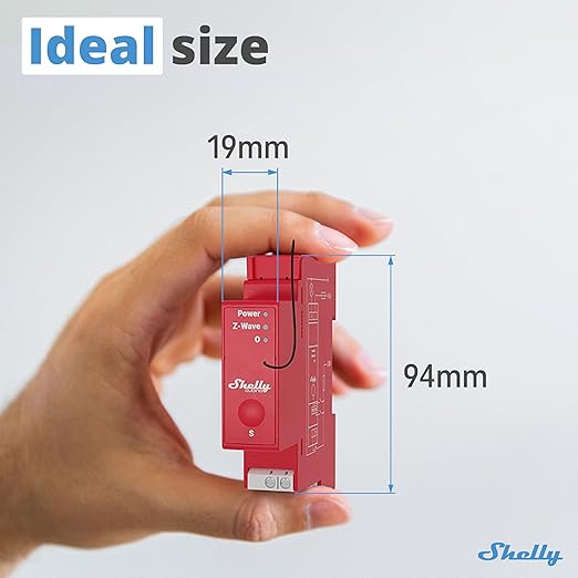 Shelly Wave Pro 1PM US LR | Z-Wave Long Range Smart Relay Switch