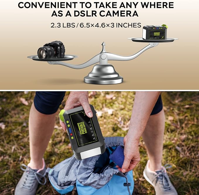 MARBERO Portable Power Station 88Wh Camping Lithium Battery Solar Generator
