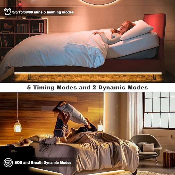 MY BEAUTY LIGHT LED Strip Lights Warm White, 32.8ft Dimmable LED Light Strip