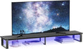 aboxoo 47" TV Riser with Light for 32-60 inch TV, TV Riser Stand Shelf