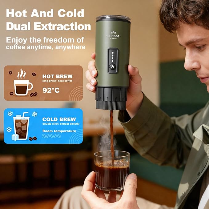 Portable Espresso Maker, 3 in 1 Coffee Maker Set