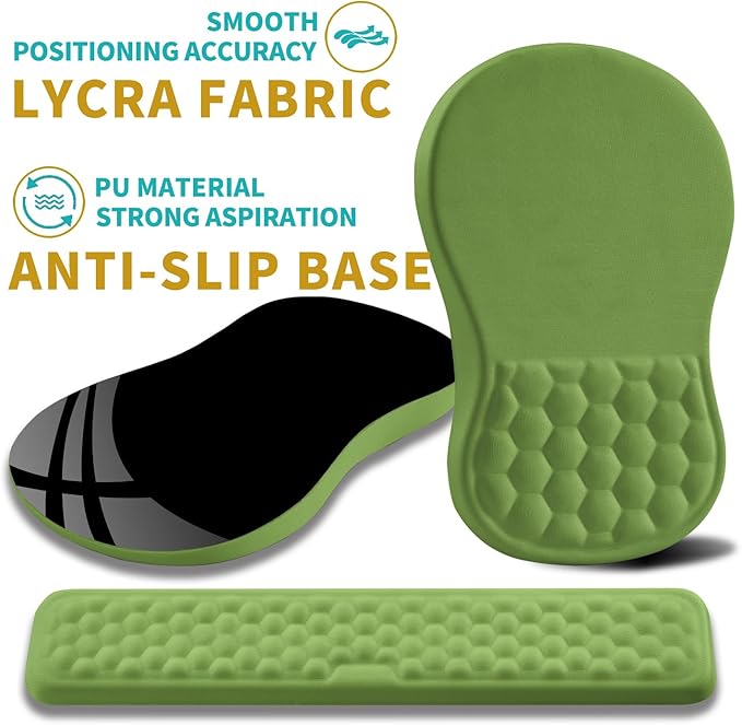 Hokafenle 2 in 1 Ergonomic Mouse Pad Wrist Support & Wrist Rest