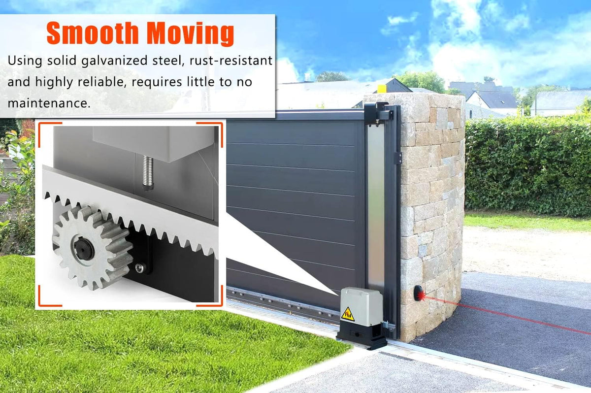 blütezeit 220v automatic sliding gate opener (220~240v), 1800lb shown in use