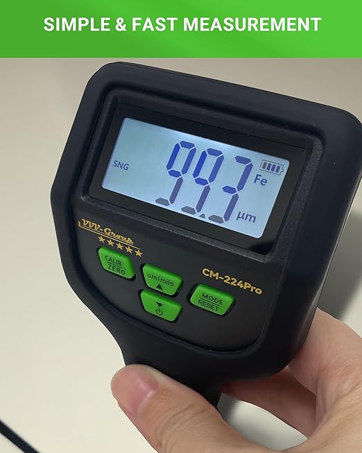 Paint Thickness Gauge CM-224Pro 2026 | Coating Thickness Meter Fe/Al/Zn | Auto
