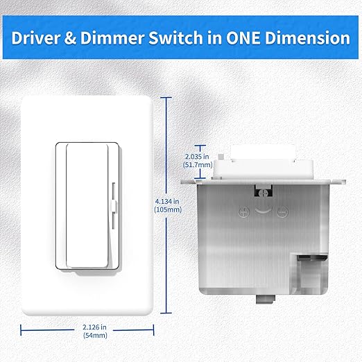 Dimmer and Driver Switch in one, 120W ON/Off Output Voltage: 12V +/-0.5V